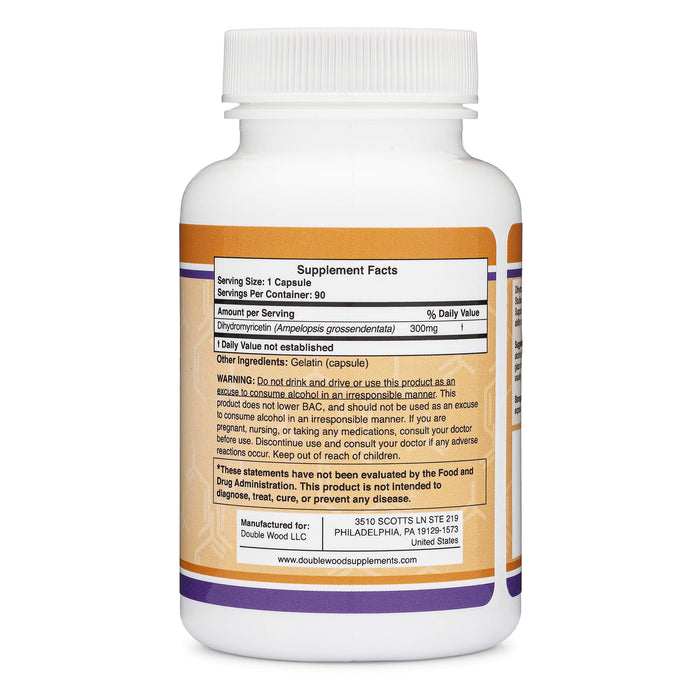 Dihydromyricetin (DHM) 300mg -90 Capsules