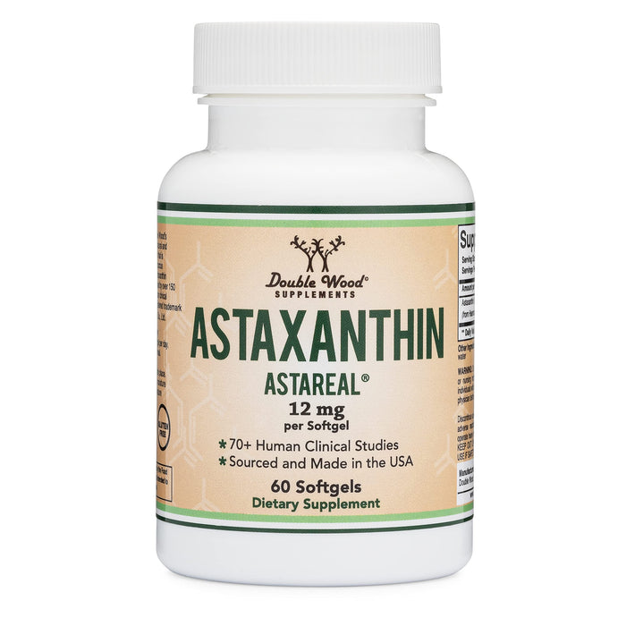 Double Wood Supplements Astaxanthin (AstaReal) 12mg 60 softgels