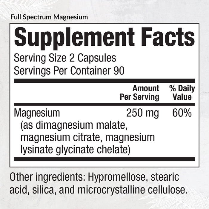Equilife Full Spectrum Magnesium Supplement 180 Capsules