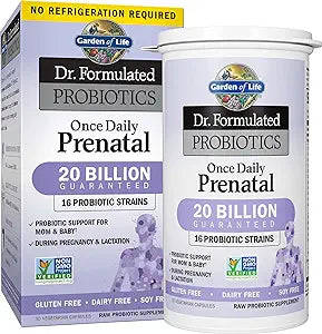 Garden of Life Dr. Formulated Probiotics Once Daily Prenatal 30 Vegetarian Capsules
