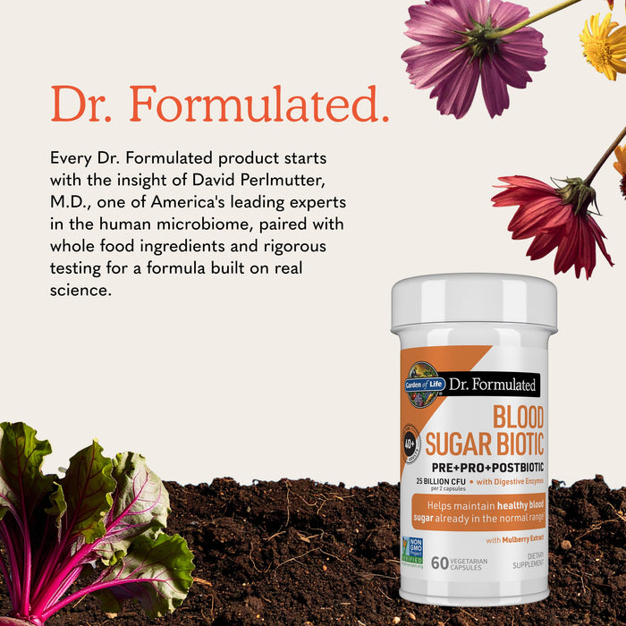 Garden of Life Dr. Formulated Blood Sugar Biotic, 60 Capsules