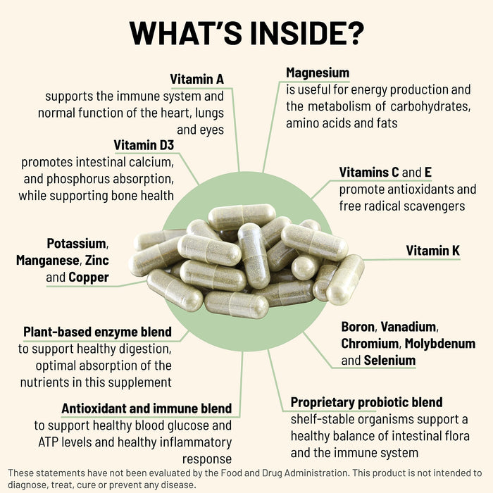 Mountain Peak Nutritionals Ultra High Multivitamin for Men & Women - 180 Vegetarian Capsules