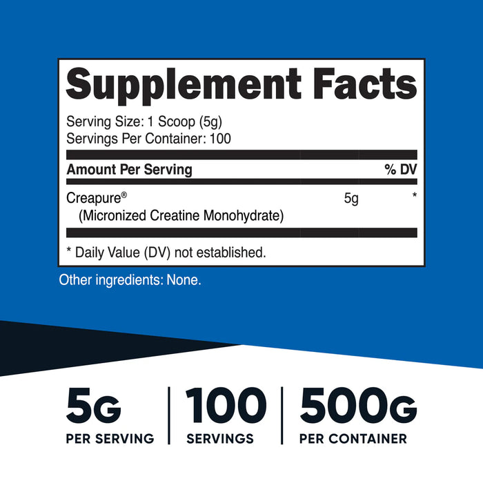 Nutricost Creapure Creatine Monohydrate Powder 500g