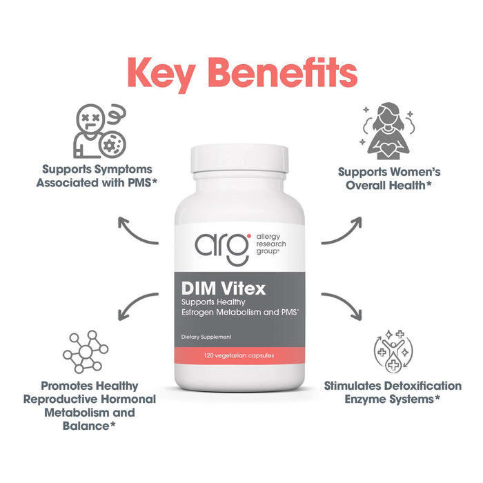 Allergy Research Group - DIM Vitex - PMS Nutrition Support-120 Vegetarian Capsules