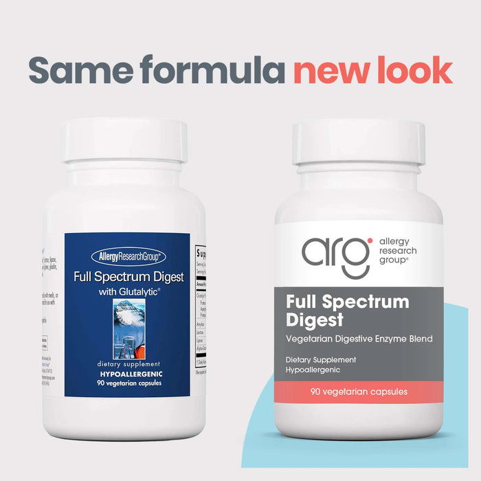 Allergy Research Group Full Spectrum Digest with Glutalytic 90 Veg Capsules