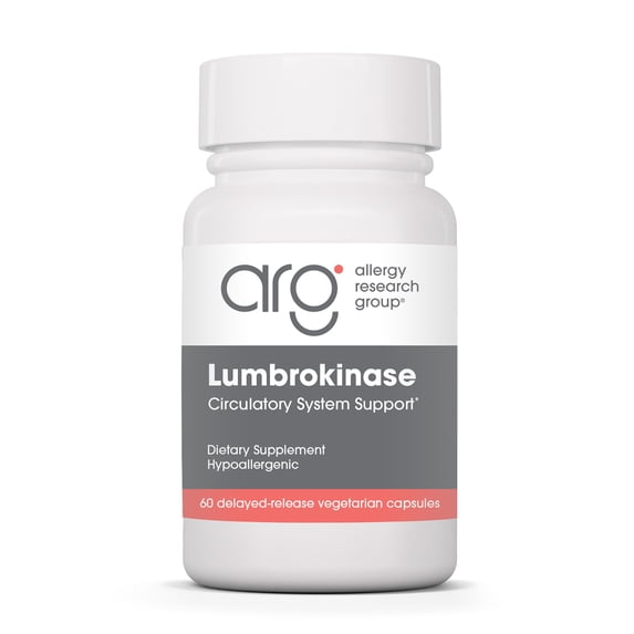 Allergy Research Group Lumbrokinase 60 Delayed Release Capsules