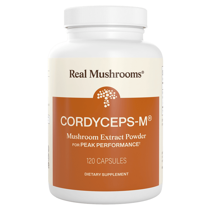 Real Mushrooms Cordyceps Immune Support Vegan Supplement, Non-GMO, 120 Capsules