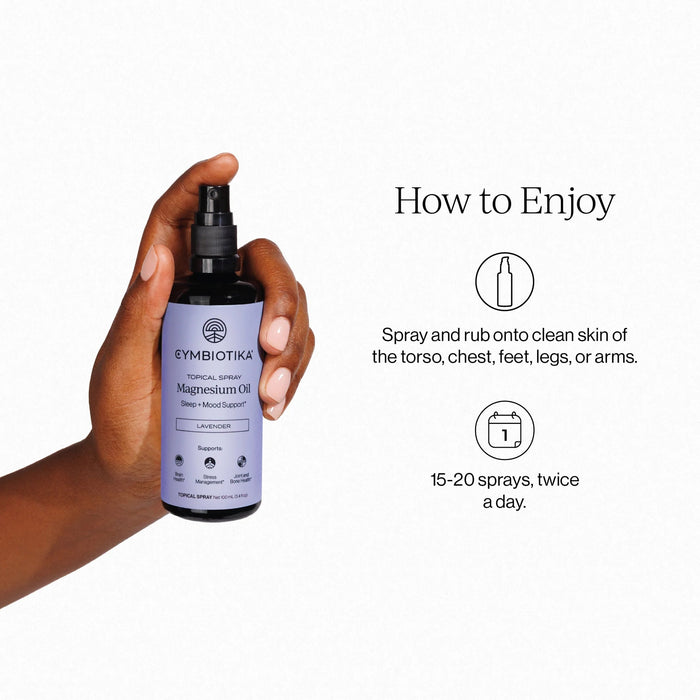 CYMBIOTIKA Topical Magnesium Oil Spray for Body