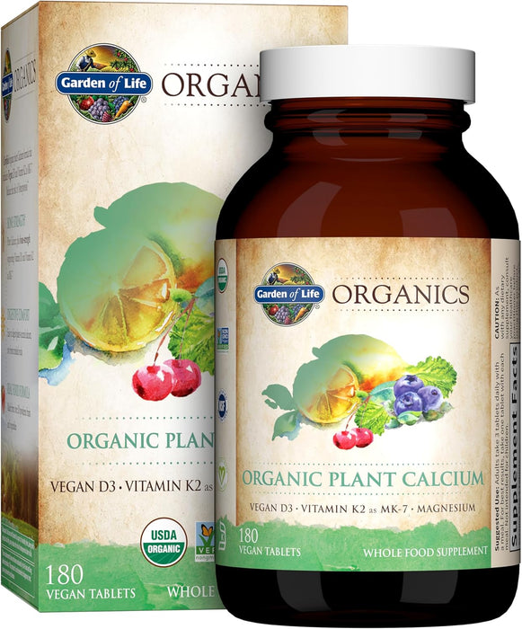 Garden of Life Organics Plant Calcium 180 Count