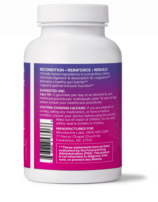 Microbiome Labs MegaSporeBiotic Gummies for Adults 60