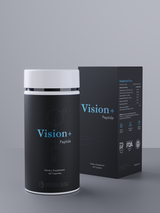 Purblack Vision+ Peptide Capsules, 60 Count (30 Servings)