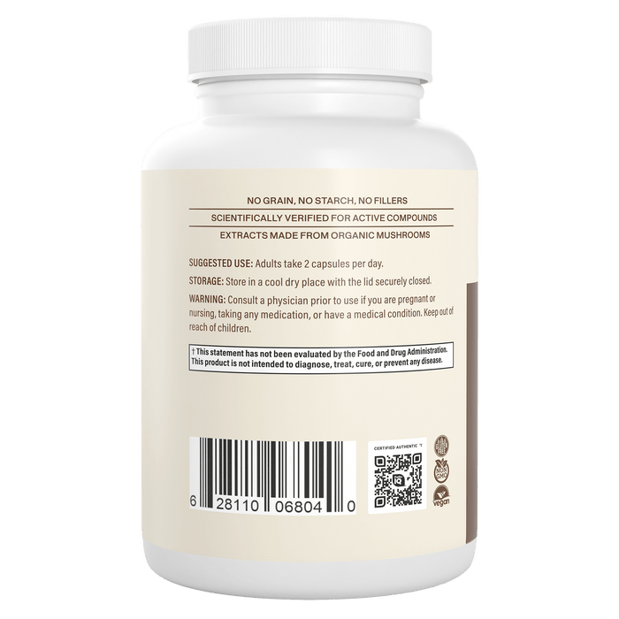 Real Mushrooms Lion’s Mane Mushroom Extract Capsules 120 Caps