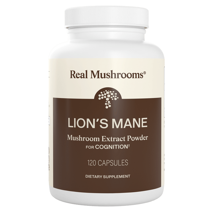 Real Mushrooms Lion’s Mane Mushroom Extract Capsules 120 Caps