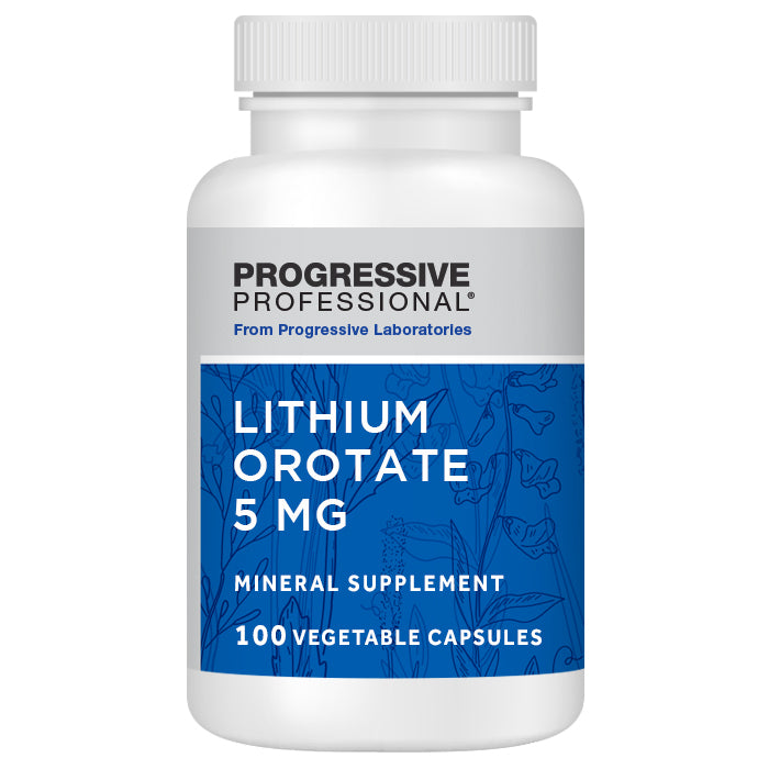 Progressive Labs Lithium Orotate 5mg 100 vegcaps