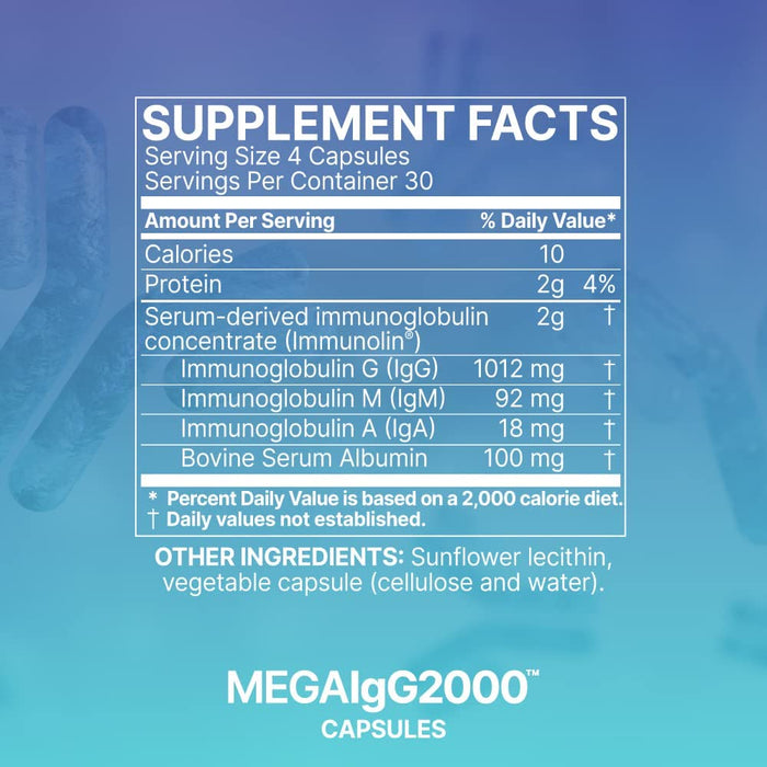 Microbiome Labs Mega IgG2000 120 Capsules
