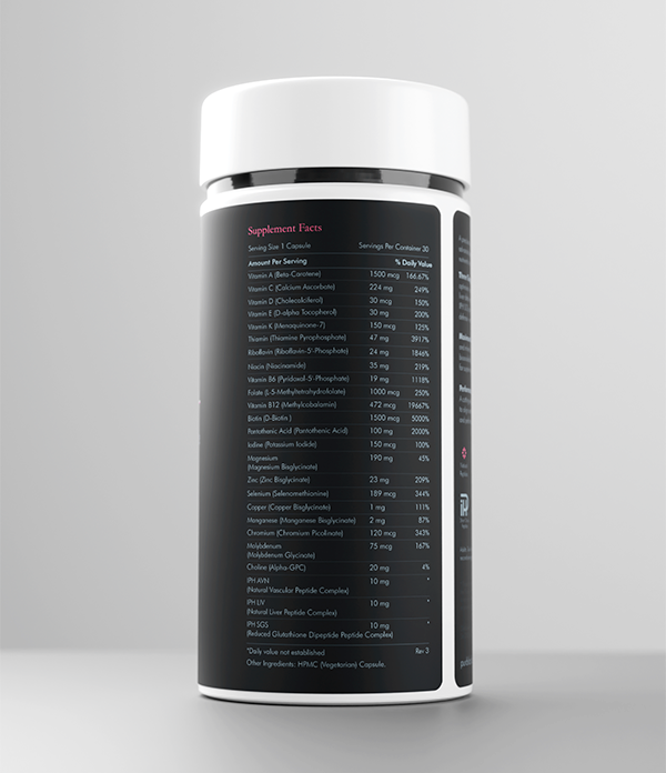 PUR Multivitamin+ Peptide 60 Capsules