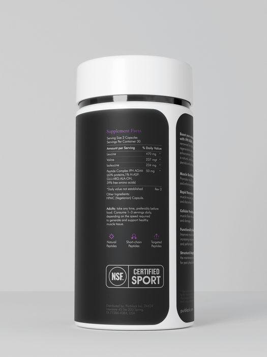 Muscle+ Peptide Capsules, 60 Count (30 Servings)