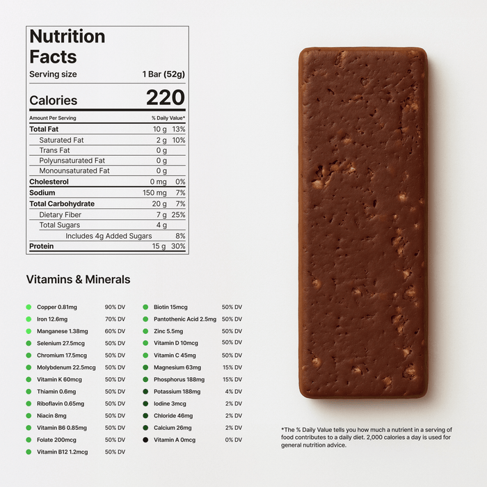 NOVOS Bar -Salted Chocolate Crunch 12 Servings