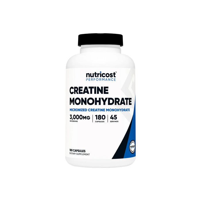 Nutricost Creatine Monohydrate 3,000mg 180 Capsules