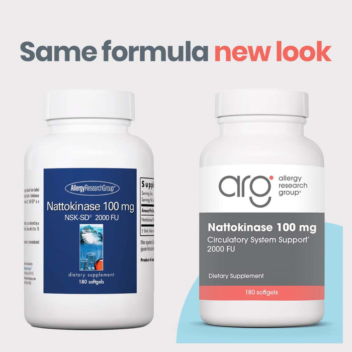 Allergy Research Group Nattokinase NSK-SD 100mg 60 Softgels