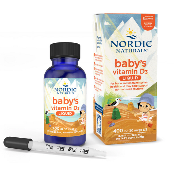 Nordic Naturals Baby's Vitamin D3 Drops .76 fl oz 22.5mL