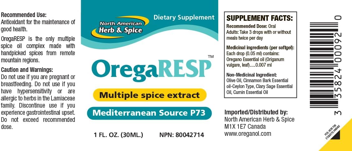 North American Herb & Spice OregaRESP 1 fl oz