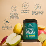 Ancient Nutrition Organic Super Greens Bloat Relief Citrus Apple 25 Servings