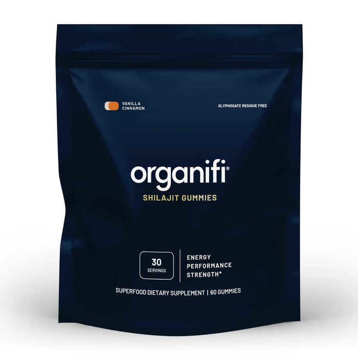 Organifi Shilajit Gummies Vanilla Cinnamon 30 Servings 60 Gummies