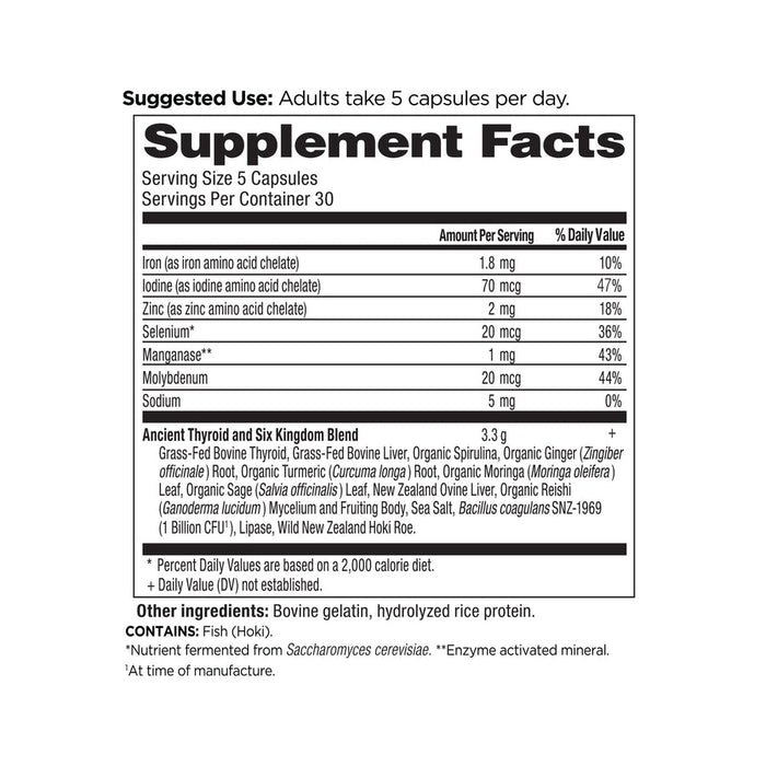 Ancient Nutrition Thyroid Blend - 150 capsules