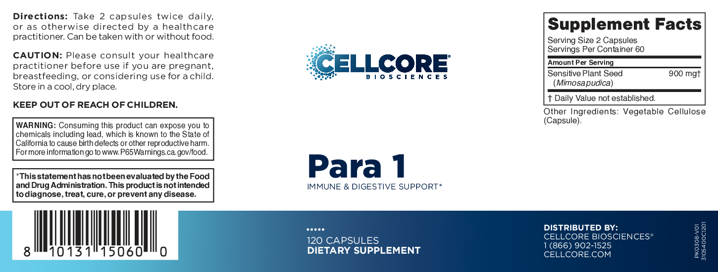 CELLCORE Para 1 Immune and Digestive Support 120 Caps