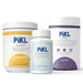 Three PiKL products on a white background