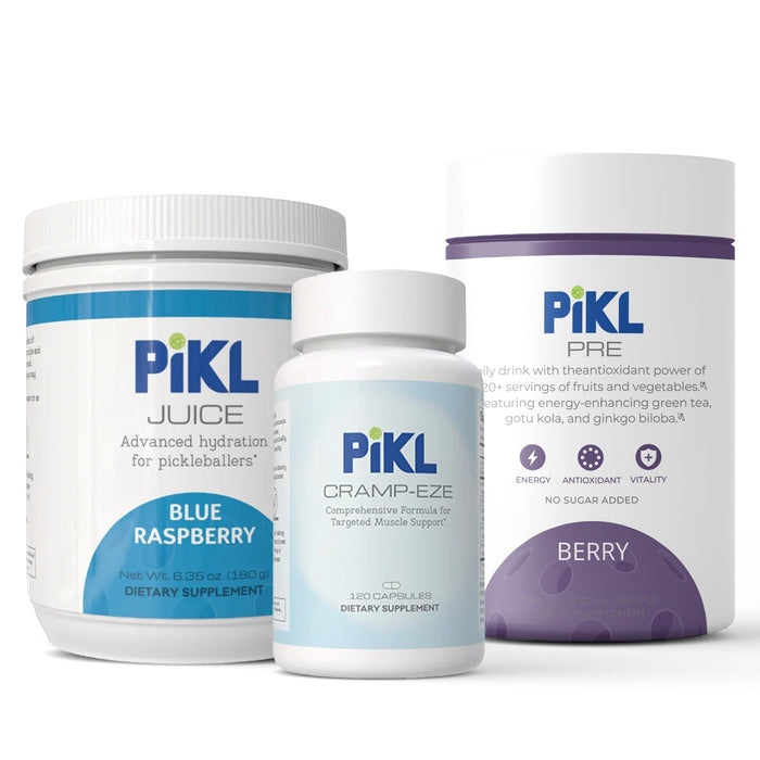 Three PiKL products on a white background