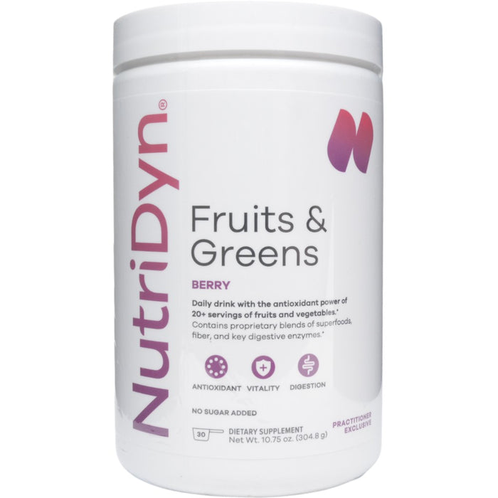 NutriDyn Fruits & Greens Berry Flavor 304.8 Grams