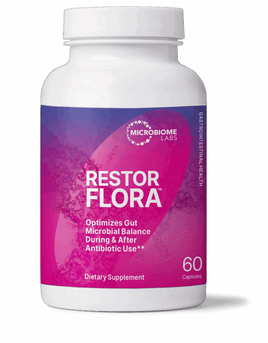 Microbiome Labs RestorFlora Probiotic Supplement 60 Capsules