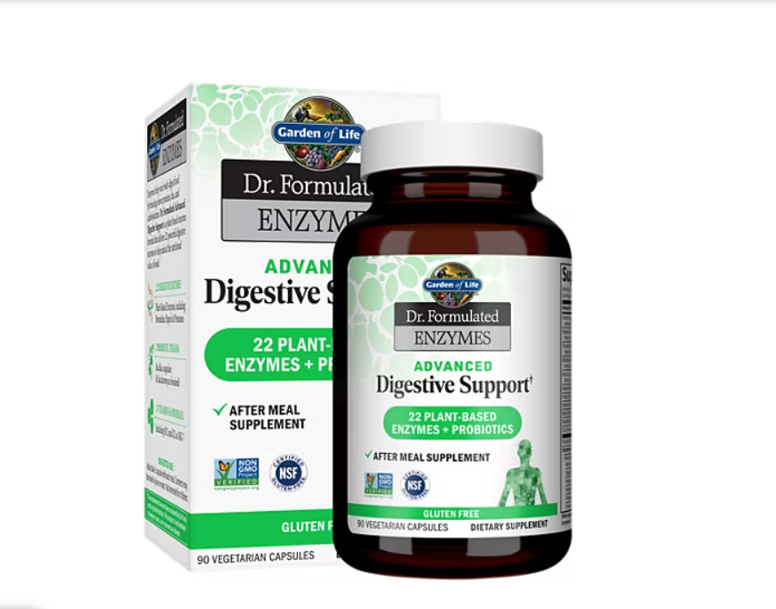 Garden of Life Dr. Formulated Advanced Digestive Enzymes + Probiotics - 90 veg capsules