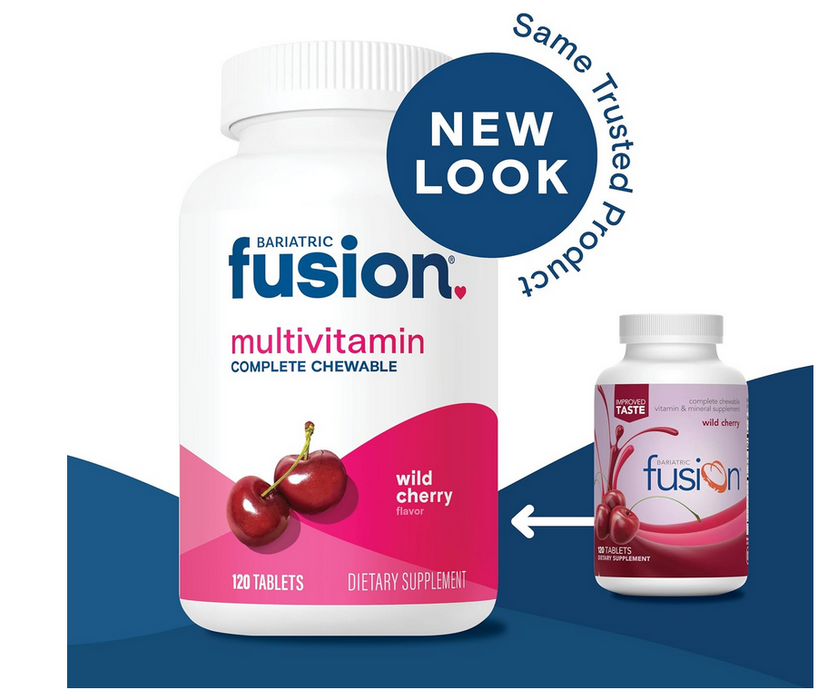 Bariatric Fusion Wild Cherry  Multivitamin with Iron 120 Chewable Tablets