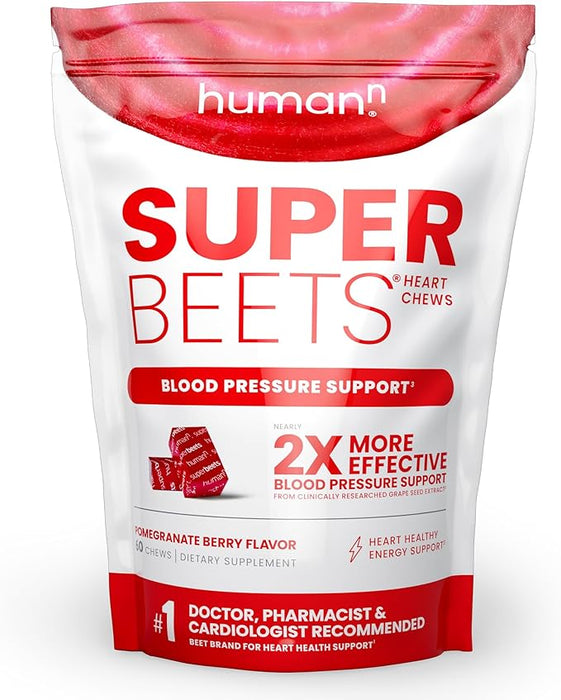 HumanN SuperBeets Heart Chews 60 Count