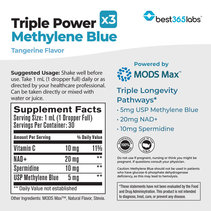 Best365labs Triple Power Methylene Blue - 30 mL