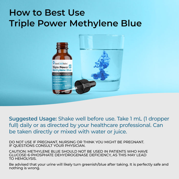 Best365labs Triple Power Methylene Blue - 30 mL