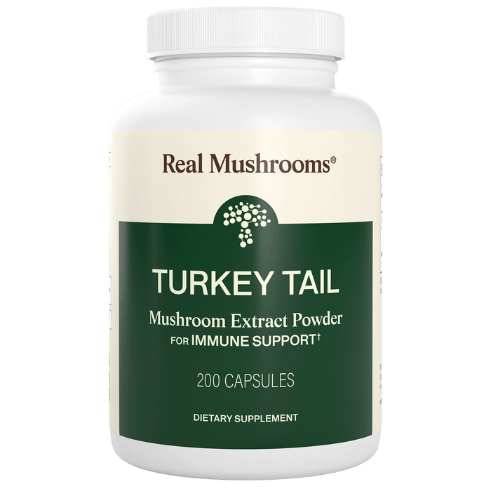 Real Mushrooms Turkey Tail Organic Mushroom Capsules 100 Servings