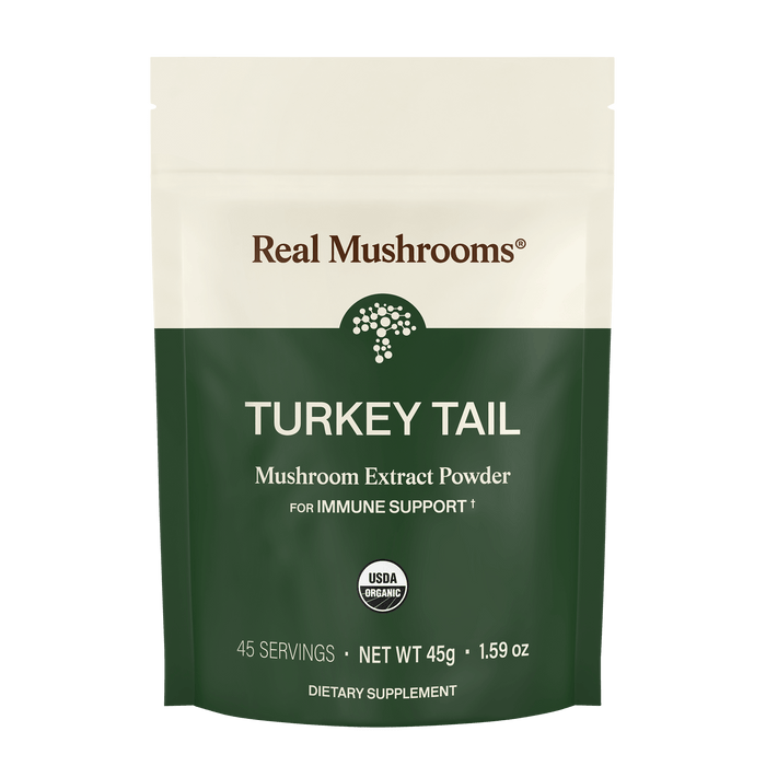 Real Mushrooms Turkey Tail Powder 45gm, 1.59oz, 45 Servings