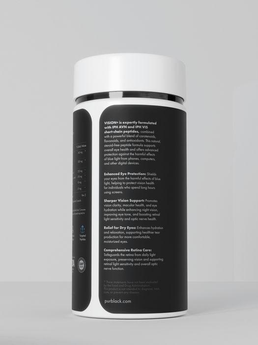 Purblack Vision+ Peptide Capsules, 60 Count (30 Servings)