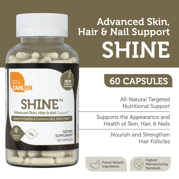 Zahler Shine, Hair Growth Supplement Certified Kosher 60 Capsules