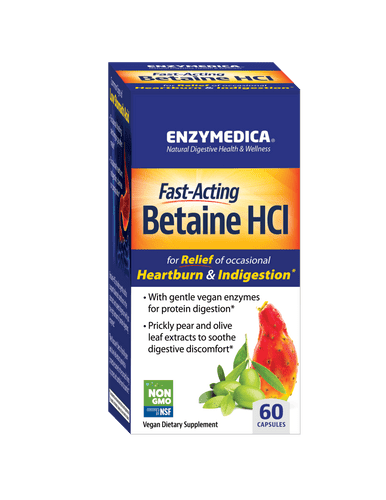 Enzymedica Betaine HCl 60 Capsules