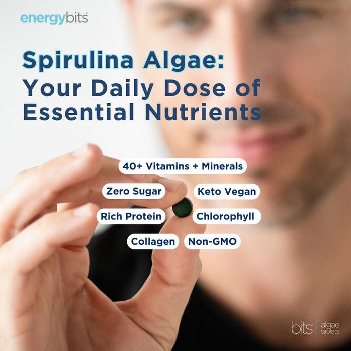 ENERGYbits® Spirulina  Large Box 30 Serving Pouches