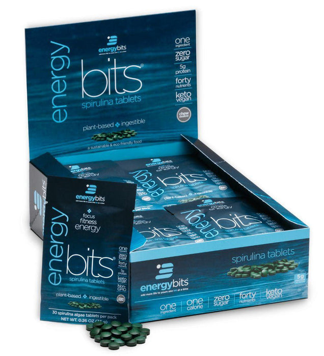 ENERGYbits® Spirulina  Large Box 30 Serving Pouches