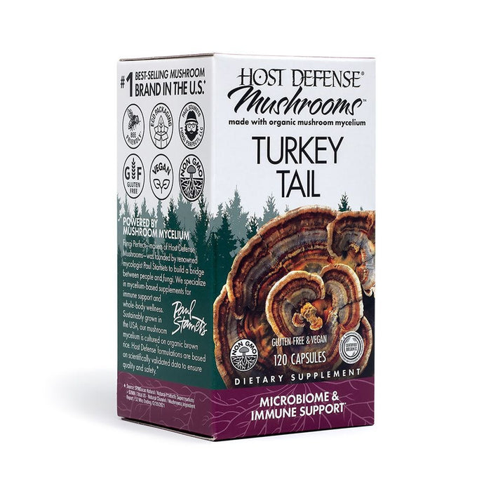 Host Defense Turkey Tail 120 Capsules Unflavored