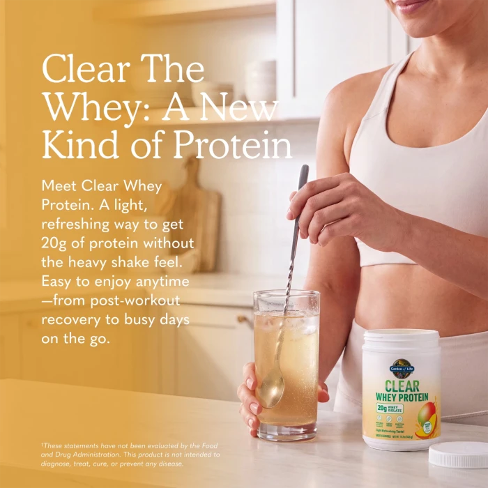 Garden of Life Clear Whey Protein, Mango Mist, 15.3 oz