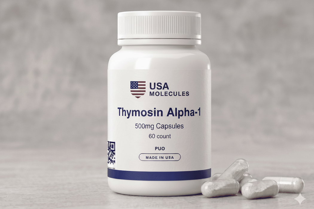 USA Molecules Thymosin Alpha-1 500mcg Capsules 60 Count