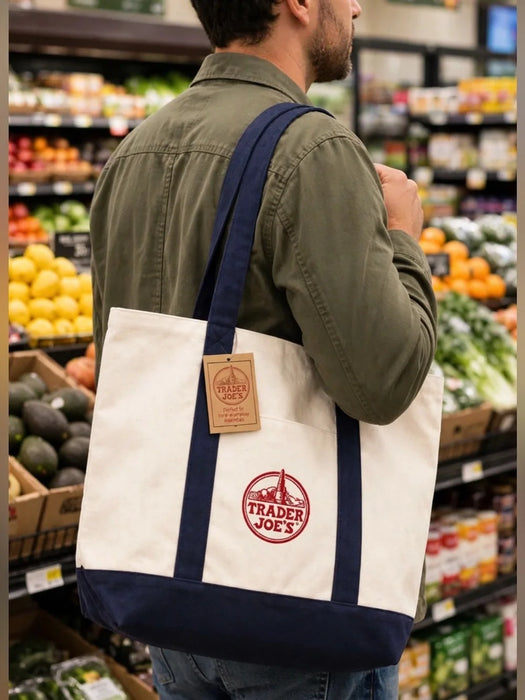 Trader Joe's Reusable Canvas Tote Bag